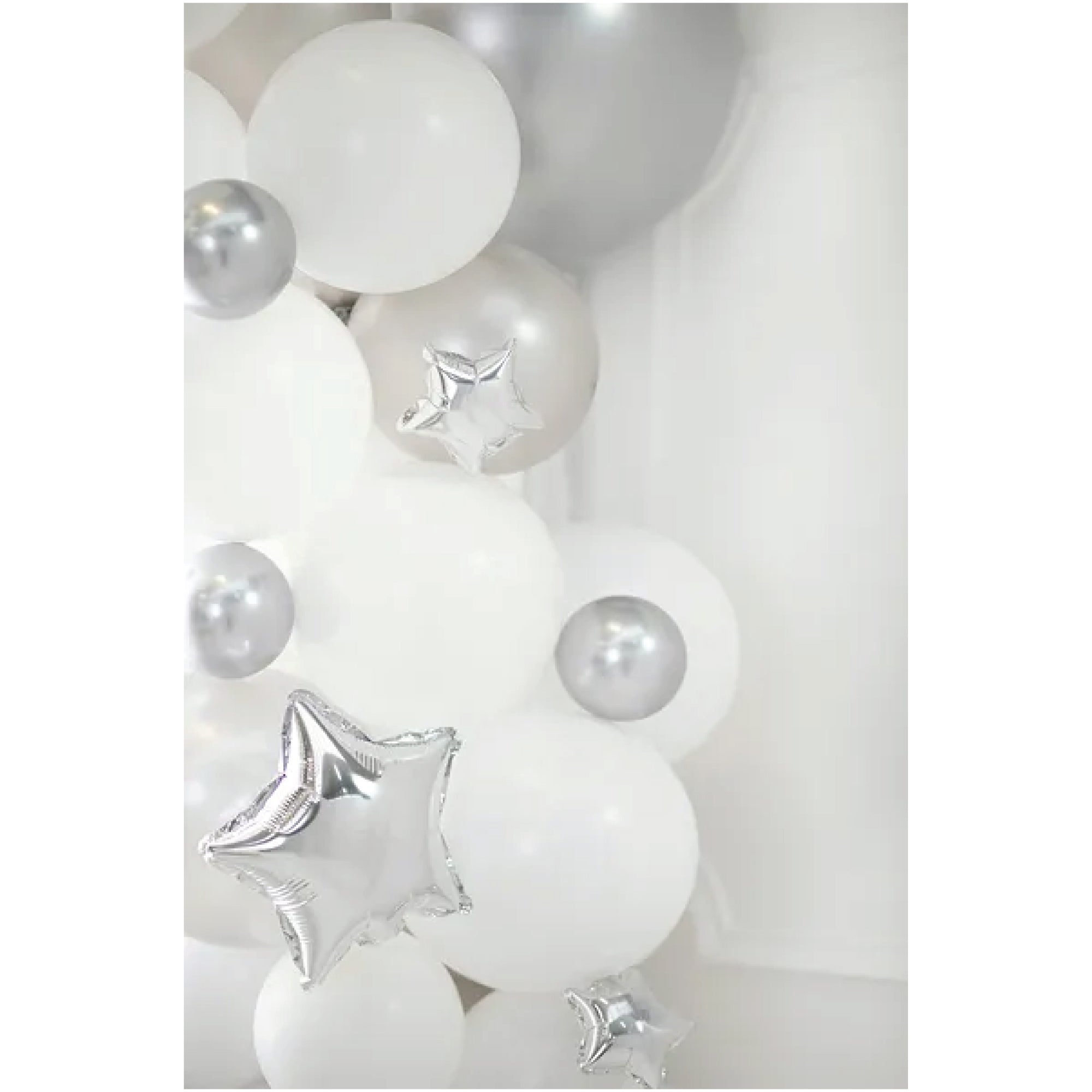 Silver Star 10in Balloons 25ct | The Party Darling