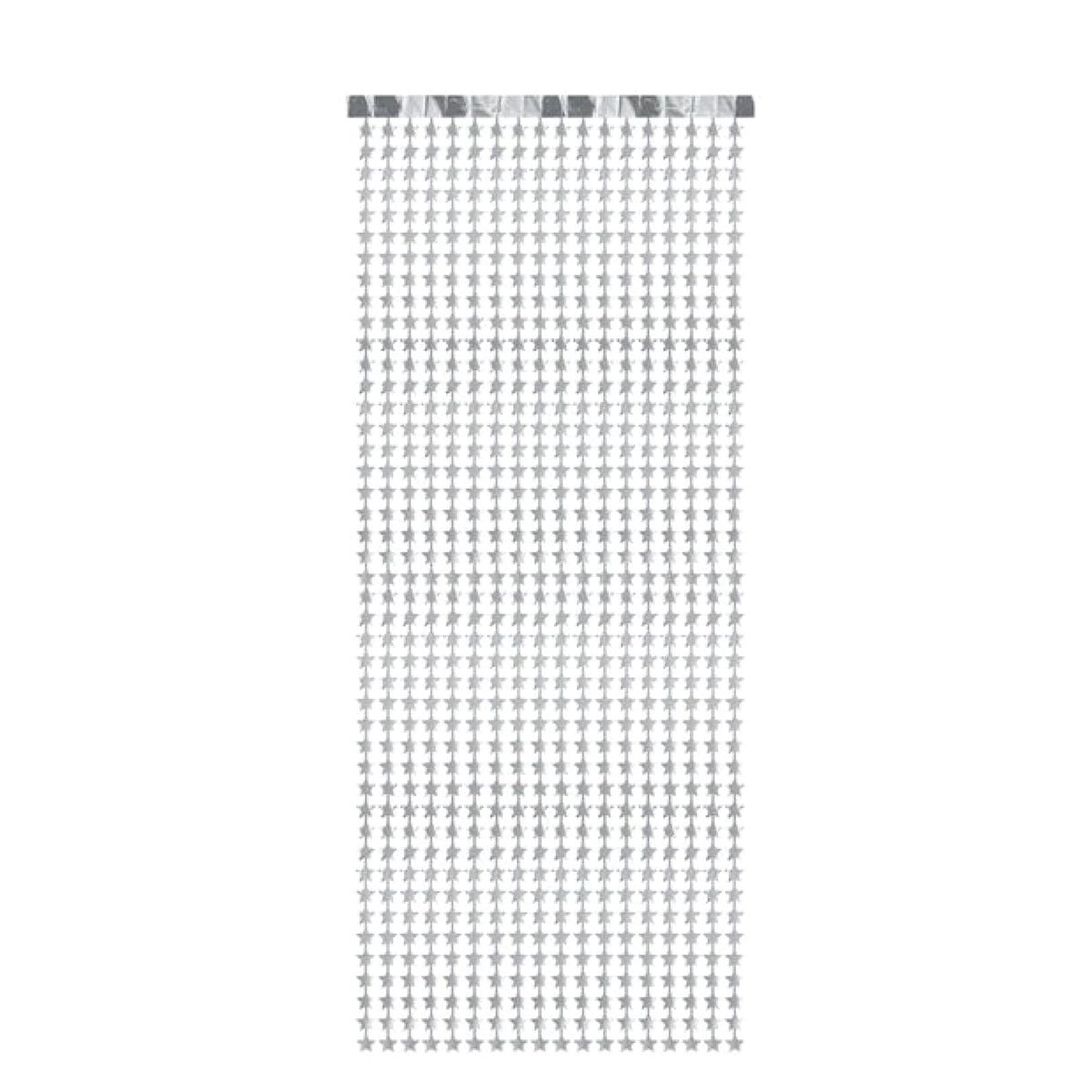 Silver Star Doorway Curtain, 3ft x 8ft | The Party Darling