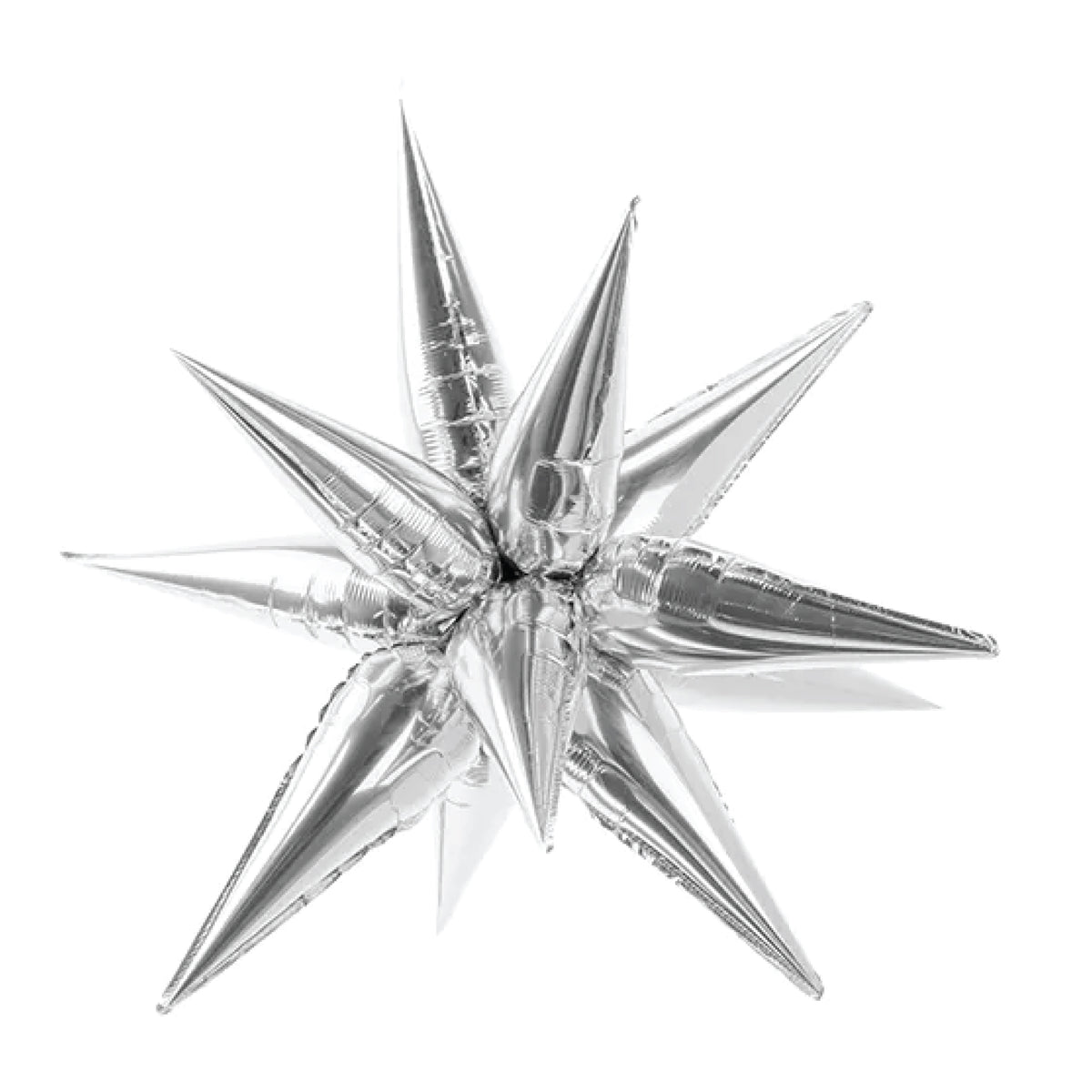 Silver Starburst Balloon 37in | The Party Darling