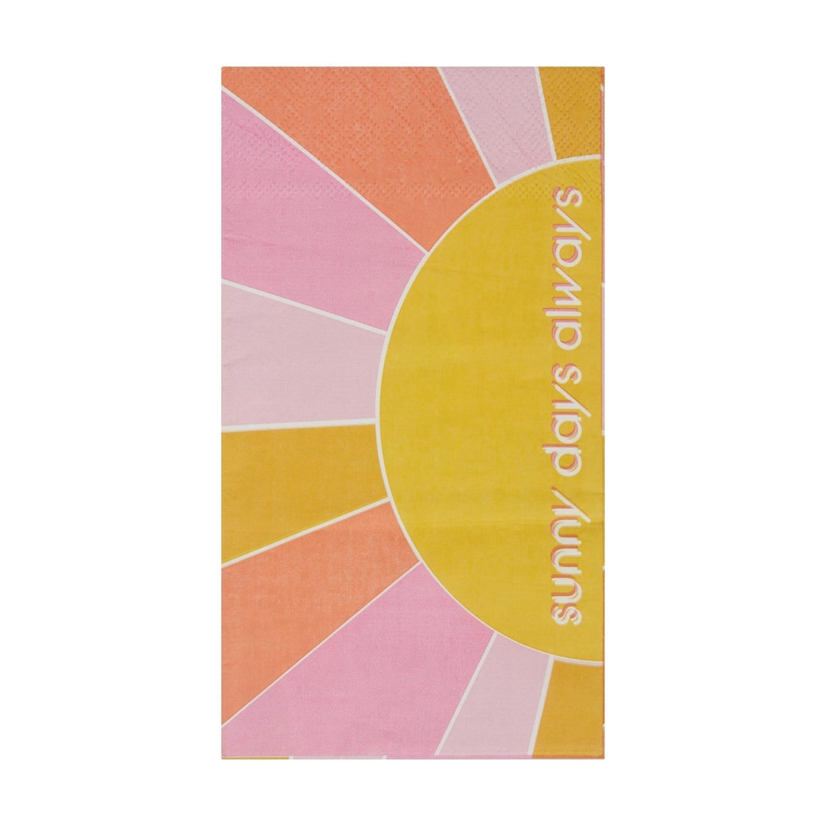 Pink Sunny Days Always Guest Towels 16ct | The Party Darling