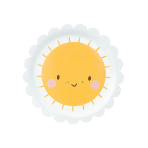 Happy Sunshine Dessert Plates 6ct | The Party Darling
