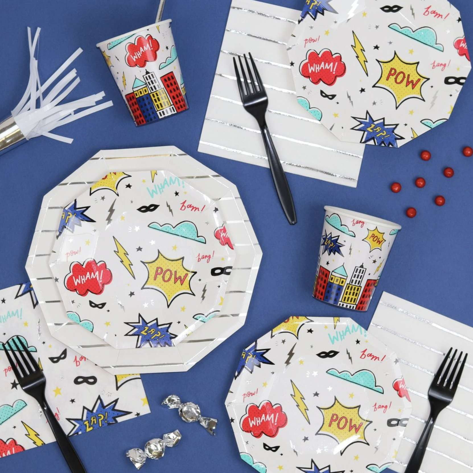 Superhero Lunch Napkins 16ct | The Party Darling