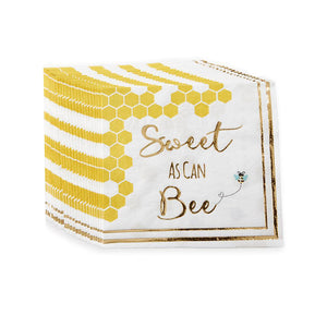 Sweet As Can Bee Lunch Napkins 30ct | The Party Darling