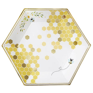 Sweet As Can Bee Lunch Plates 16ct | The Party Darling