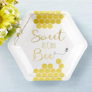 Sweet As Can Bee Dessert Plates 16ct - The Party Darling