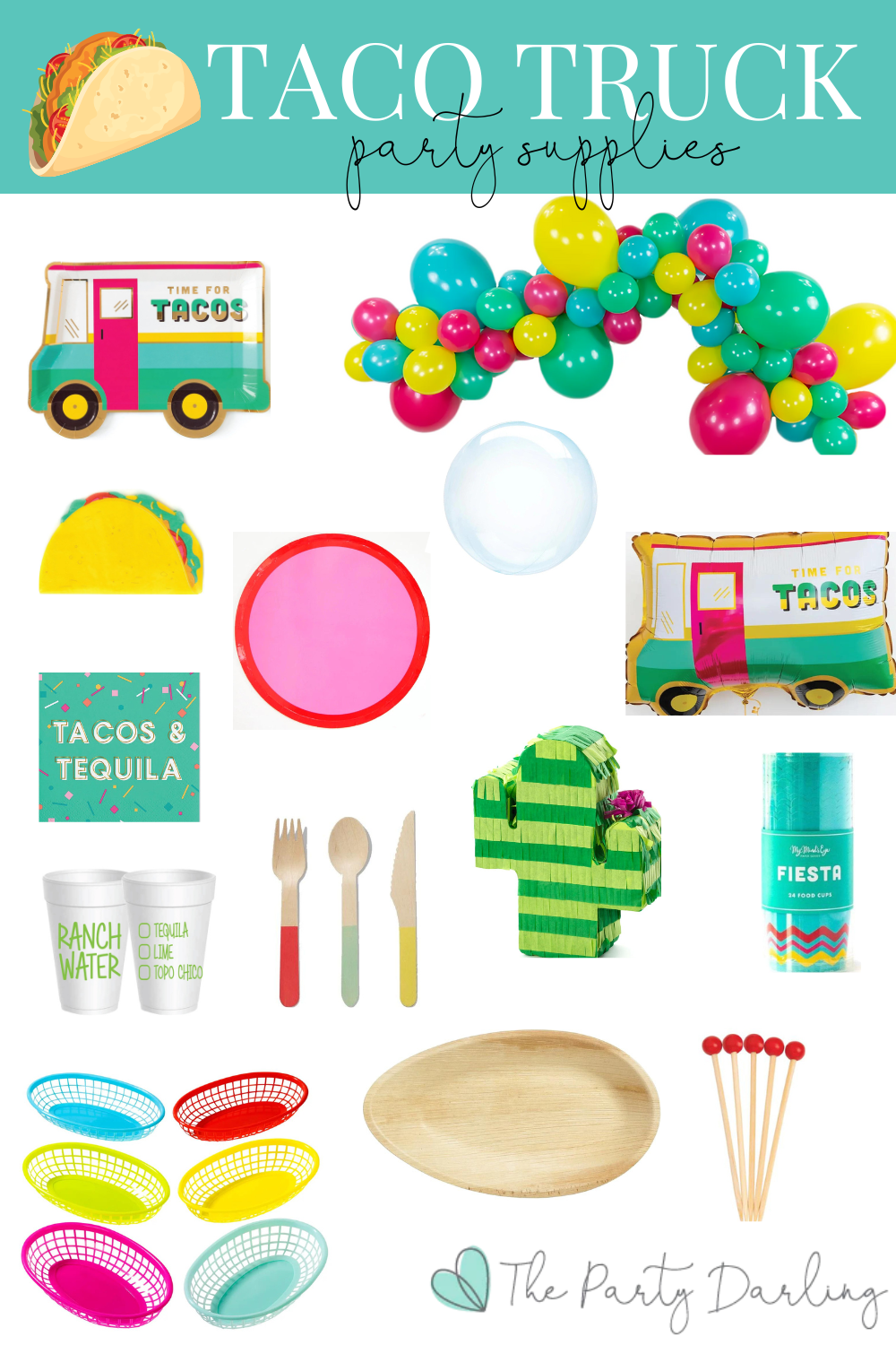 Tacos & Tequila Dessert Napkins 20ct | The Party Darling