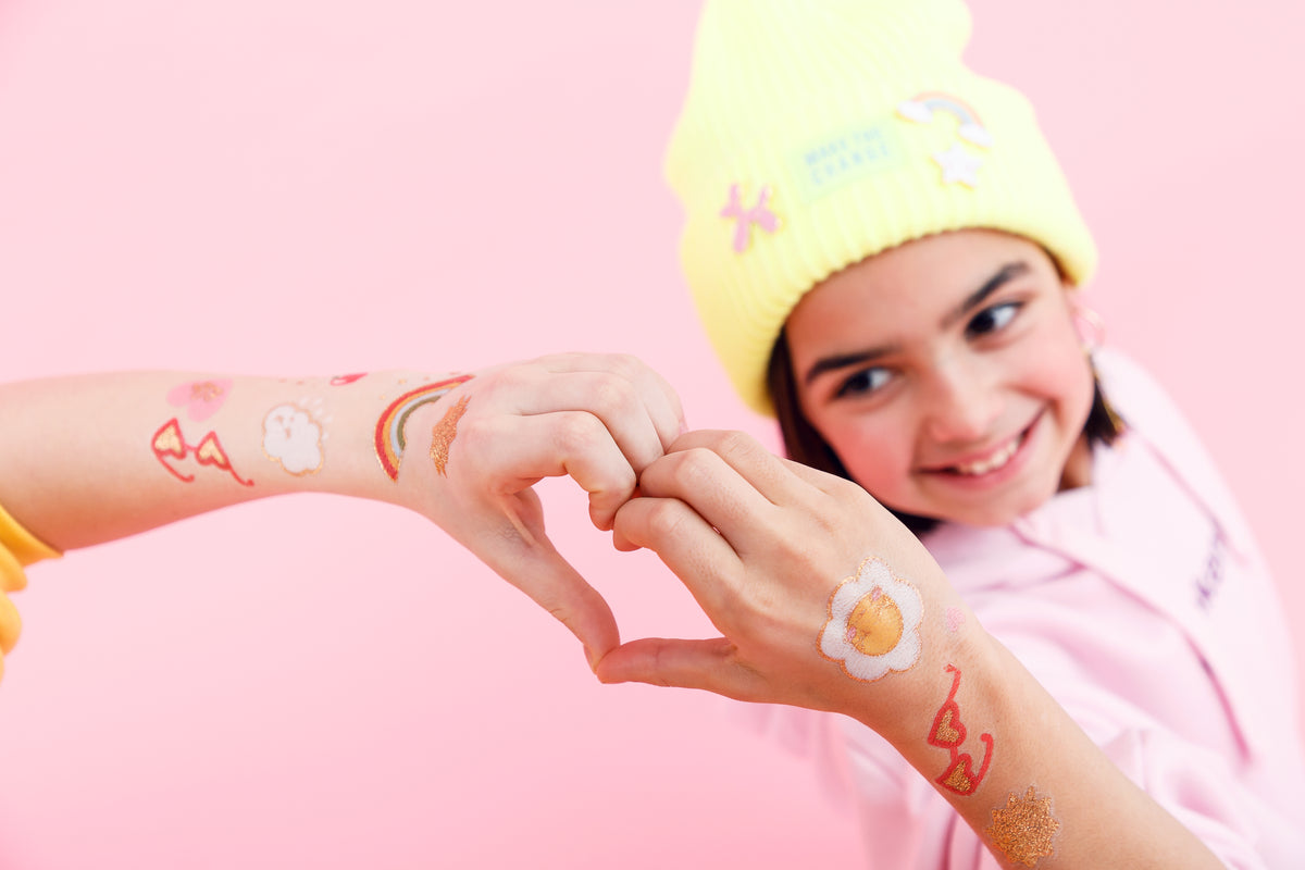 Girl Power Icon Temporary Tattoos 14ct On Kids