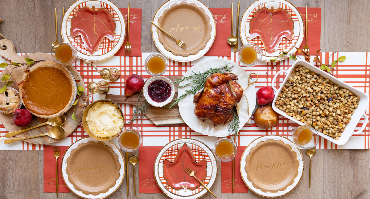 Harvest Plaid Table Runner 10ft | The Party Darling