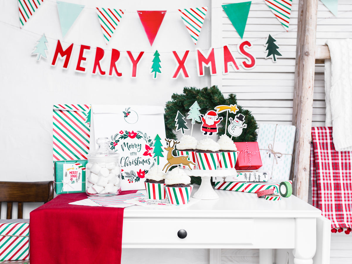 red and green Christmas party