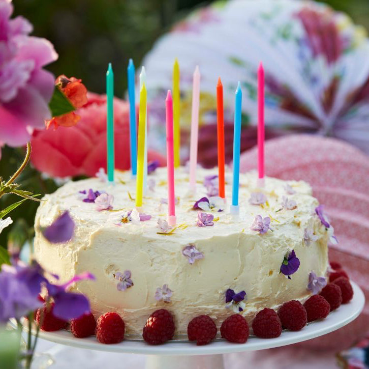 Tall Rainbow Birthday Candles - The Party Darling