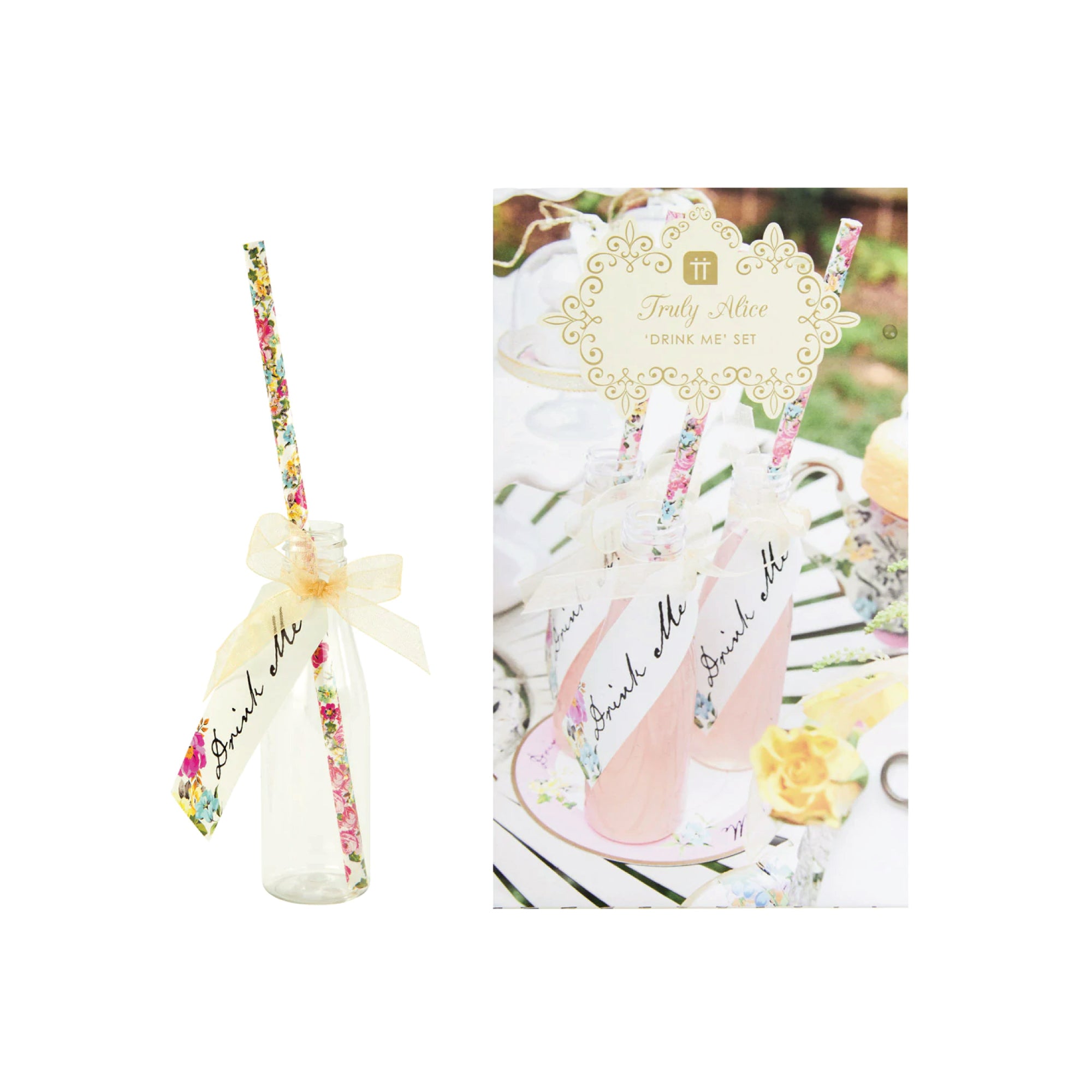 Alice in Wonderland Drink Me Set 6ct Packaged