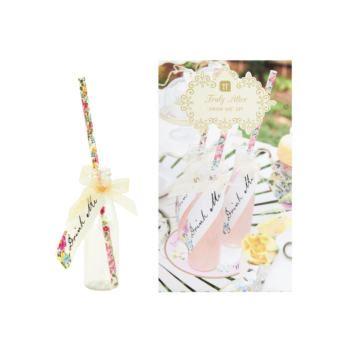 Alice in Wonderland Drink Me Set 6ct Packaged