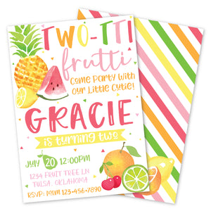 Twotti Frutti Invitation