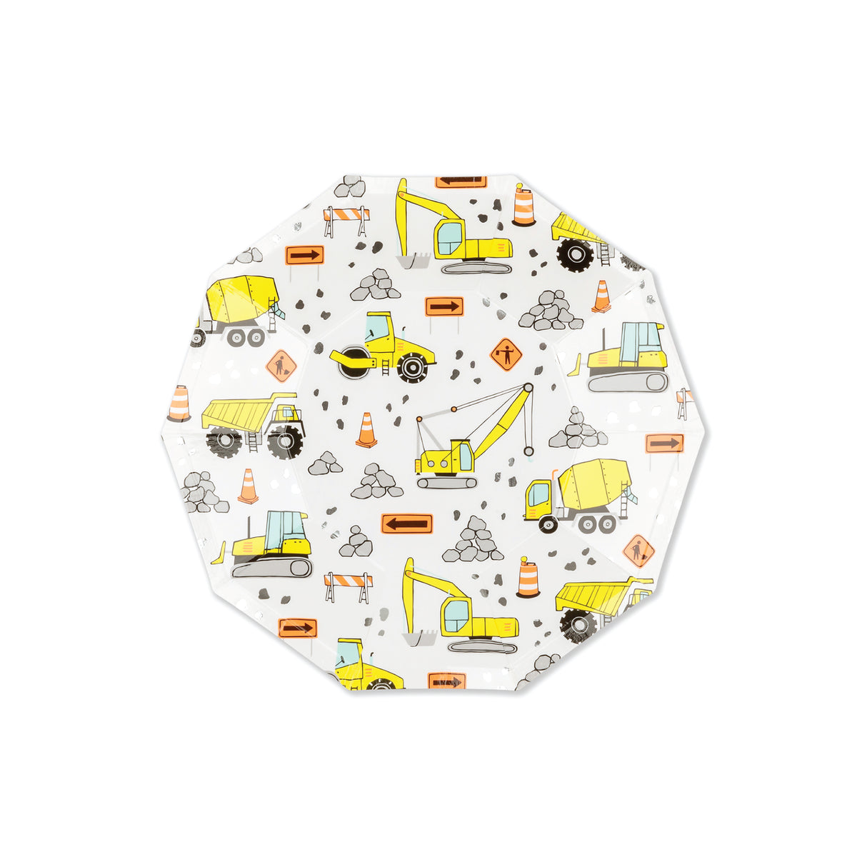 Under Construction Dessert Plates 8ct | The Party Darling