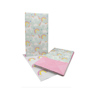 Unicorn Treat Bags with Stickers 8ct | The Party Darling