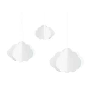 White Cloud Hanging Decorations 3ct | The Party Darling