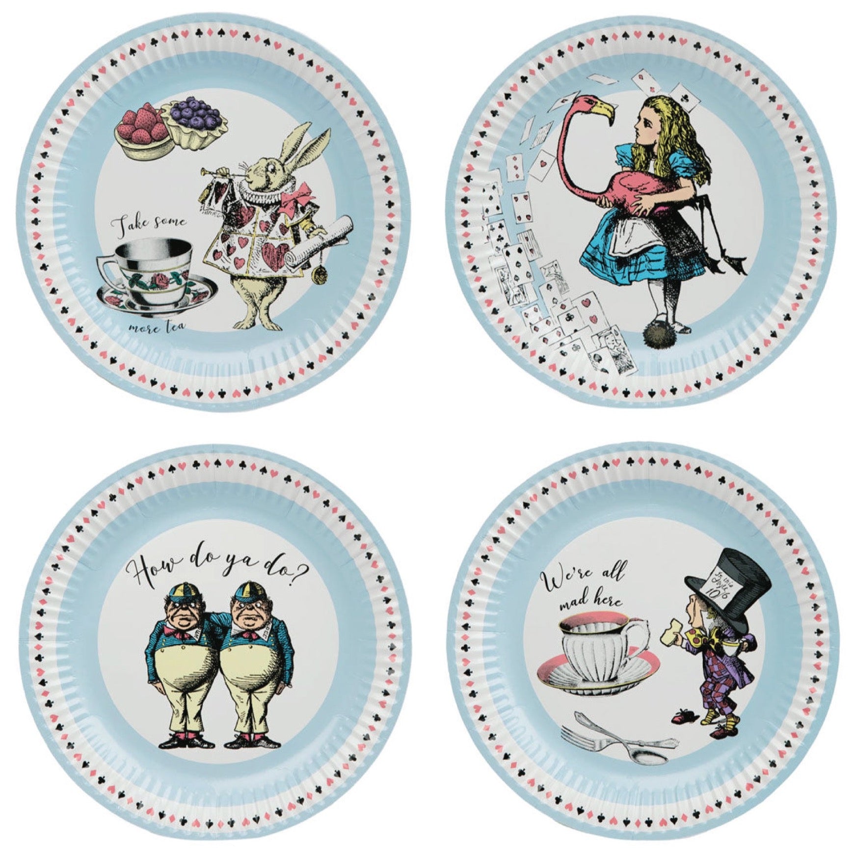 Alice in Wonderland Lunch Plates 24ct | The Party Darling