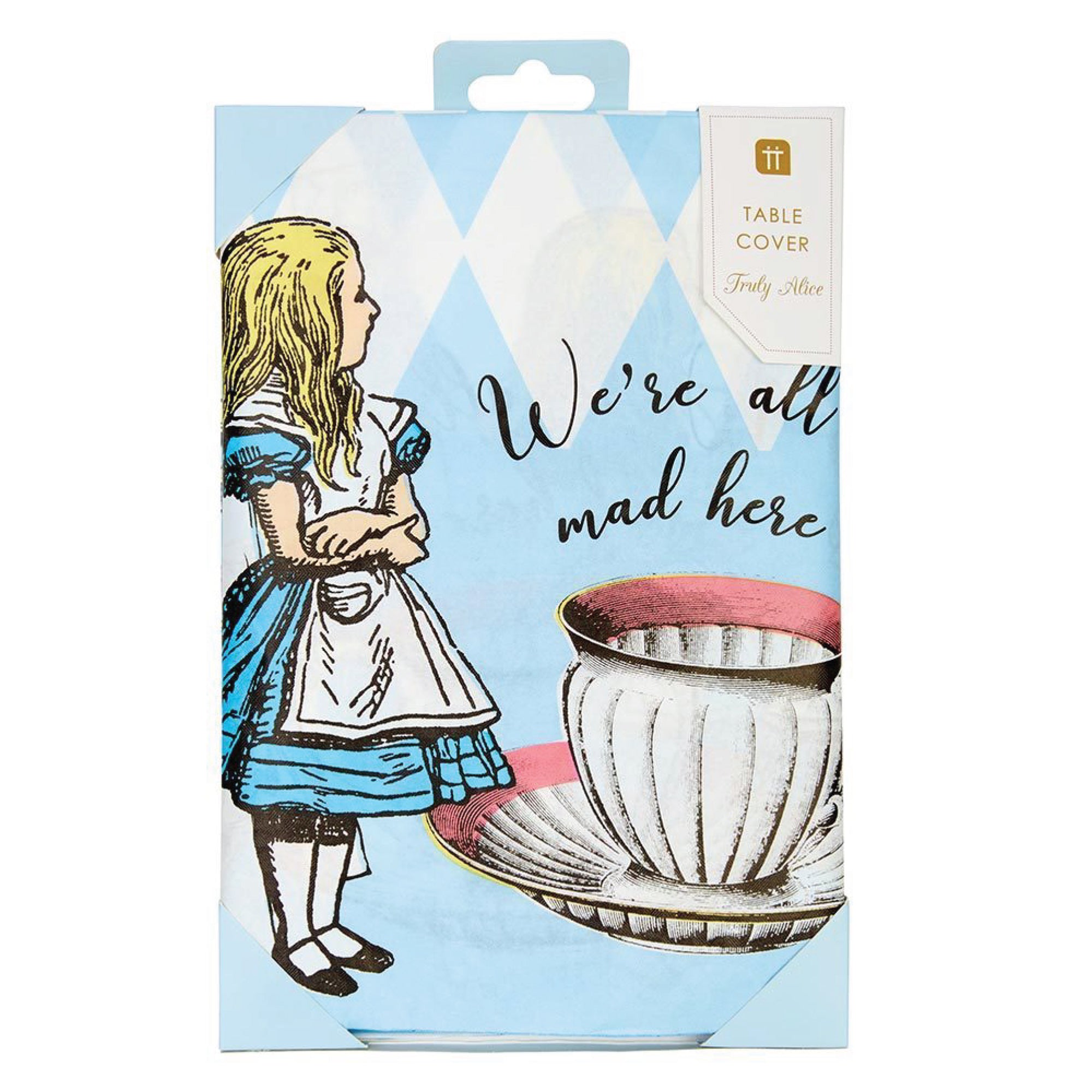 Alice in Wonderland Paper Table Cover 47in x 71in | The Party Darling