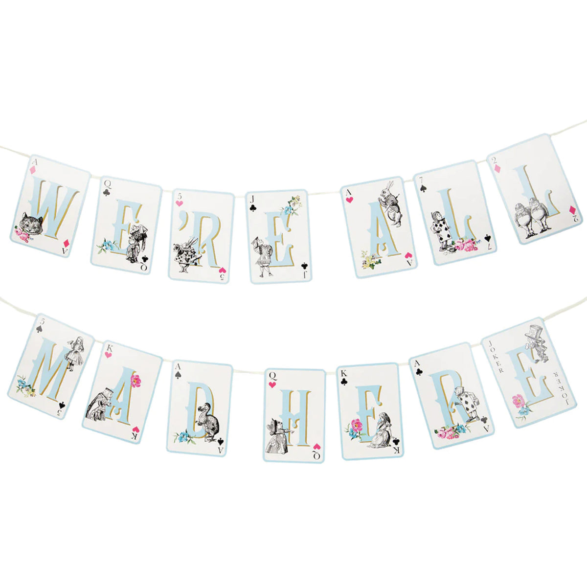 Alice in Wonderland We're All Mad Here Banner 10ft | The Party Darling