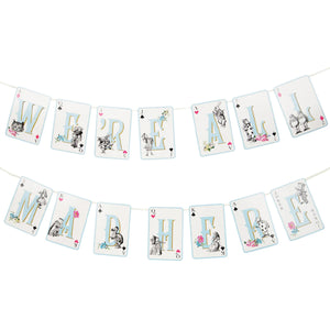 Alice in Wonderland We're All Mad Here Banner 10ft | The Party Darling