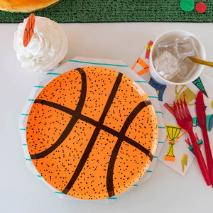 Basketball Paper Plates 8ct | The Party Darling