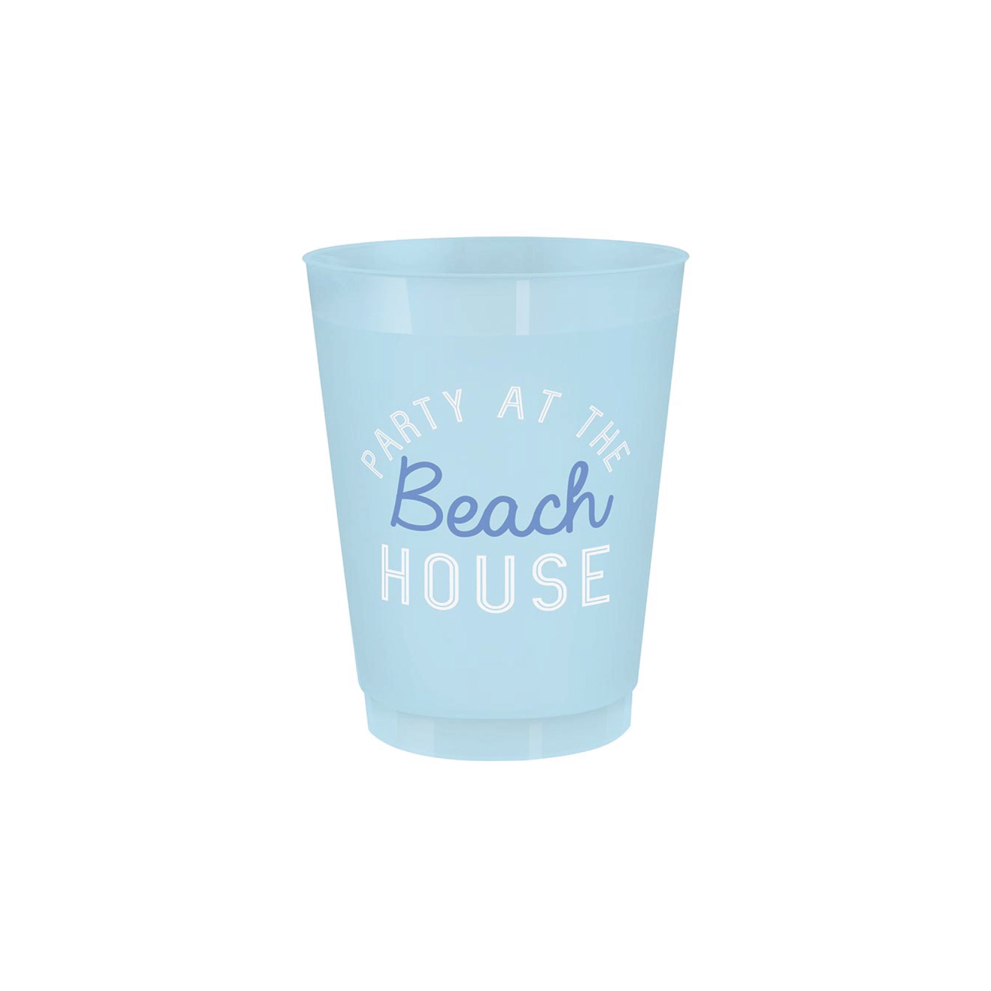 Party at the Beach House Frosted Plastic Cups 8ct | The Party Darling