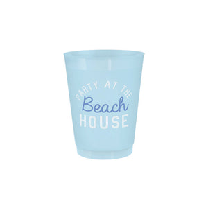 Party at the Beach House Frosted Plastic Cups 8ct | The Party Darling