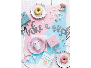 Silver Make A Wish Banner 2ft - The Party Darling