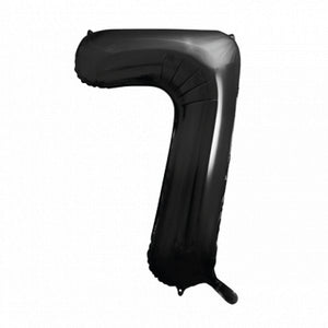 34" Black Giant Number 7 Balloon | The Party Darling