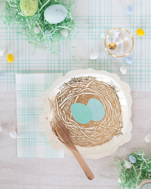 Easter Egg Nest Plates 8ct - The Party Darling