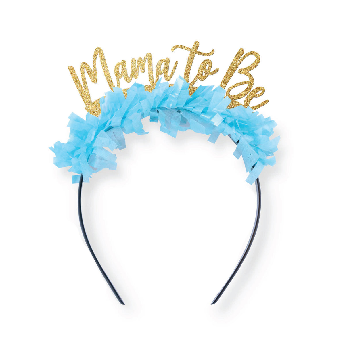 Blue Fringe Mama to Be Headband | The Party Darling