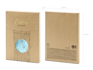 Caribbean Blue Fringe Curtain - The Party Darling
