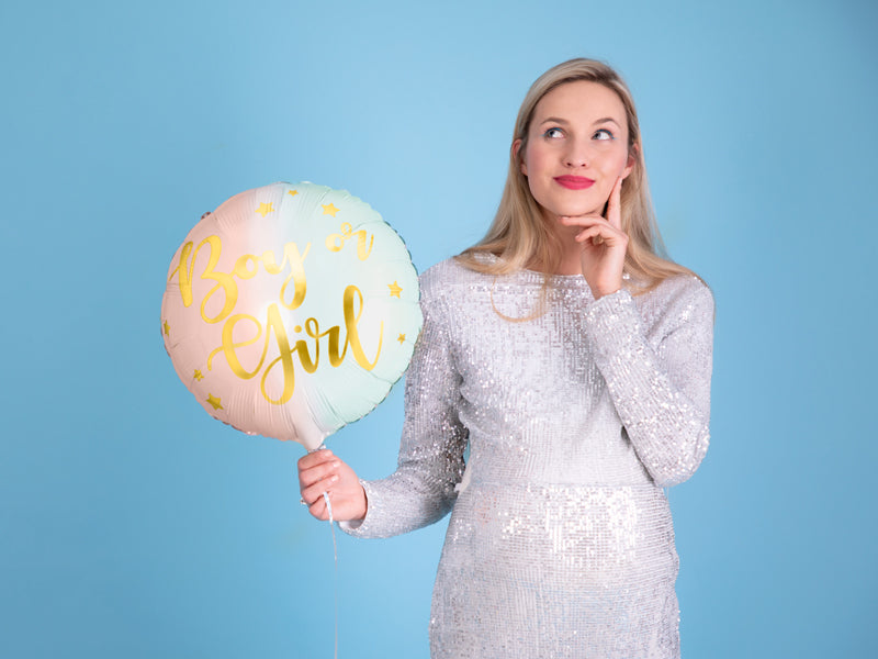 Boy or Girl Gender Reveal Balloon 14in - The Party Darling