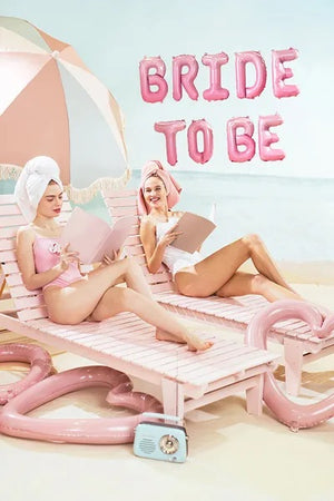 Air-Filled Pink Ombre Bride to Be Balloon Banner | The Party Darling