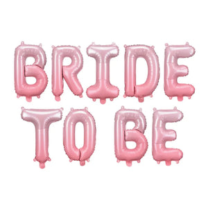 Air-Filled Pink Bride to Be Balloon Banner | The Party Darling