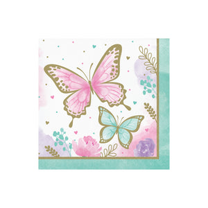 Butterfly Lunch Napkins 16ct | The Party Darling