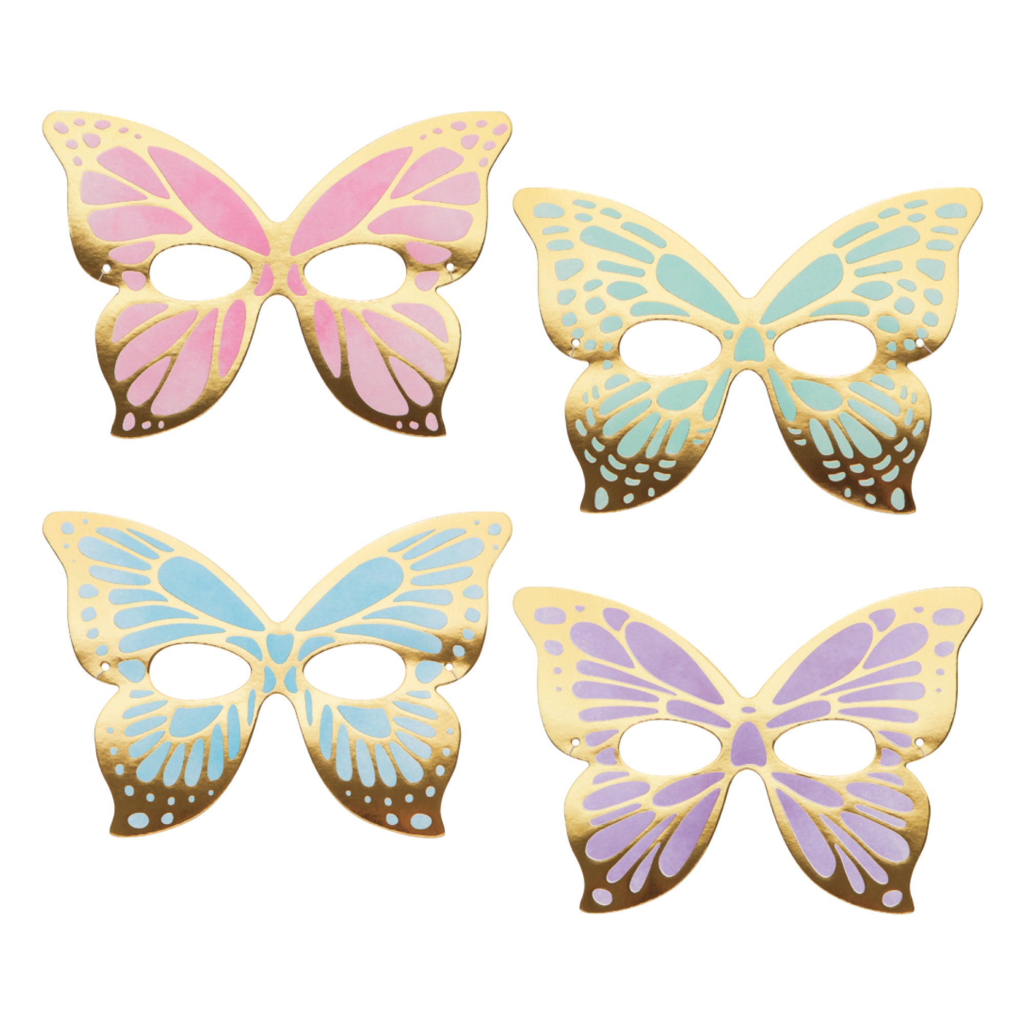 Pastel Butterfly Party Masks 8ct | The Party Darling