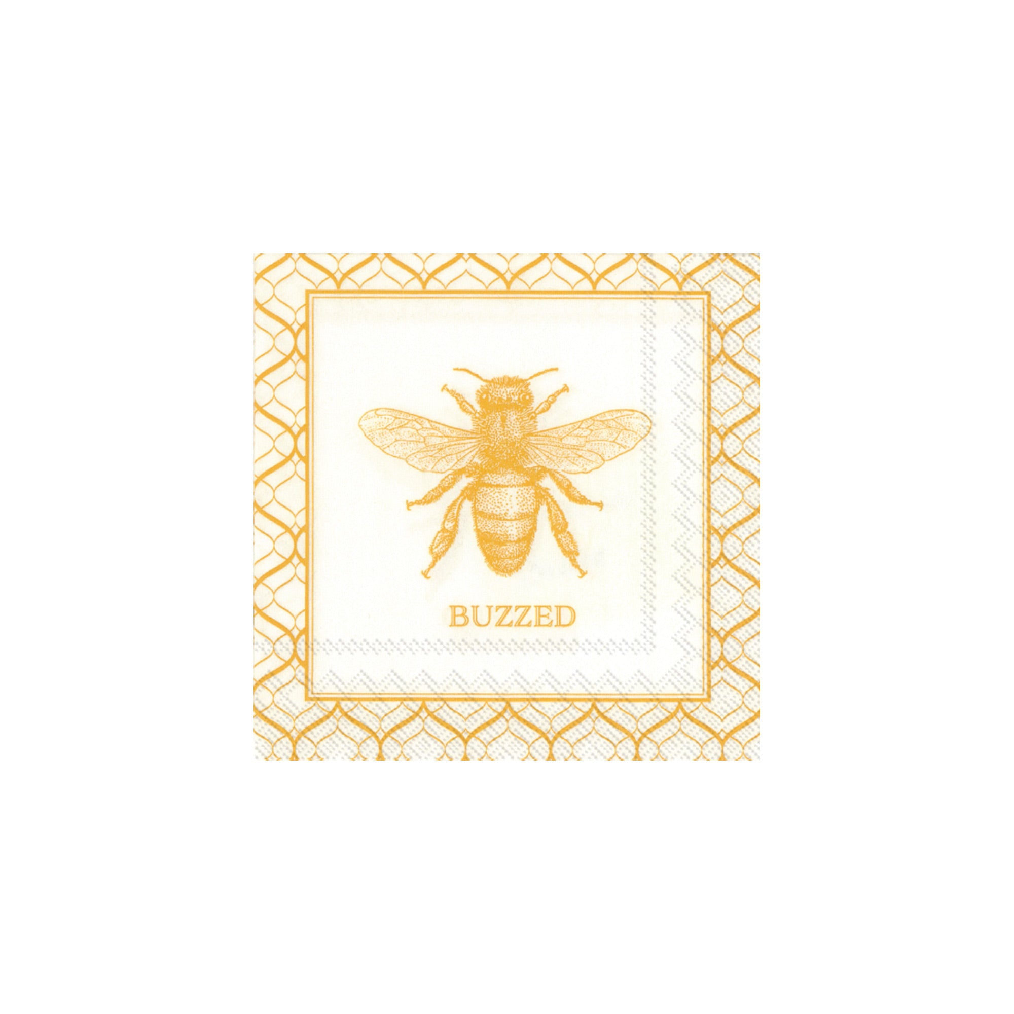 Gold Buzzed Bee Dessert Napkins 20ct | The Party Darling