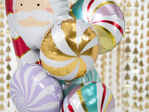 Gold Swirly Lollipop Foil Balloon 18in - The Party Darling