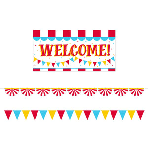 Carnival Welcome Sign & Banners Set 3ct | The Party Darling