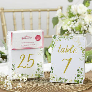Botanical Garden Wedding Table Numbers (1-25) - The Party Darling