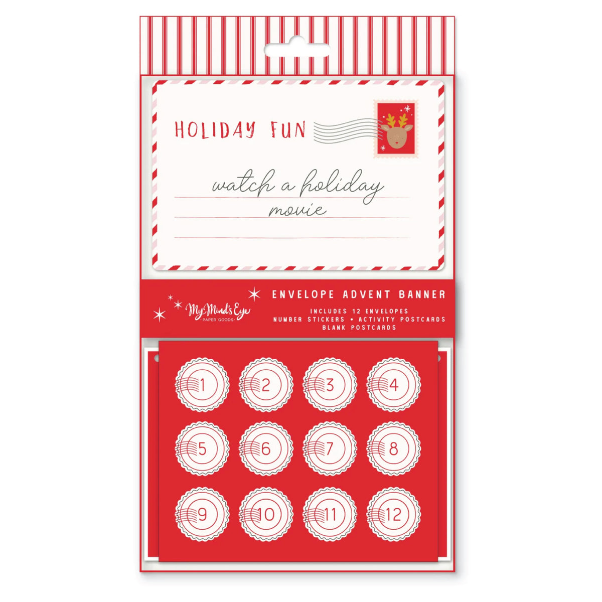 Christmas Advent Calendar Envelope Banner | The Party Darling