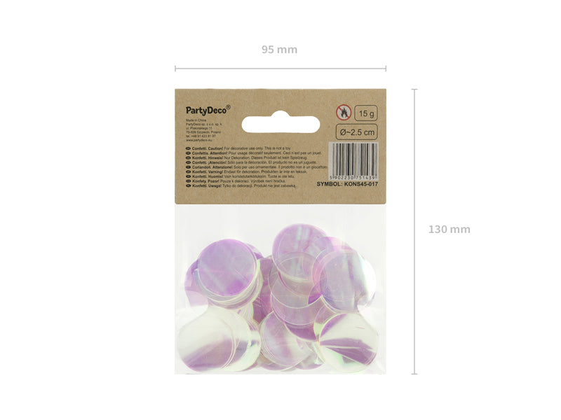 Iridescent Circle Confetti | The Party Darling