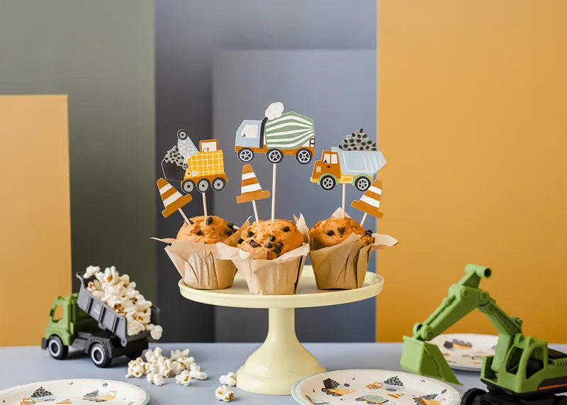 Construction Party Cupcake Toppers 6ct | The Party Darling