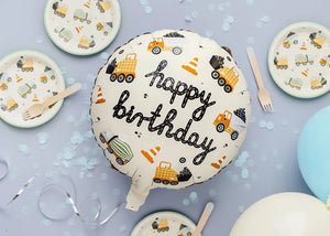 Construction Party Foil Birthday Balloon 14in | The Party Darling
