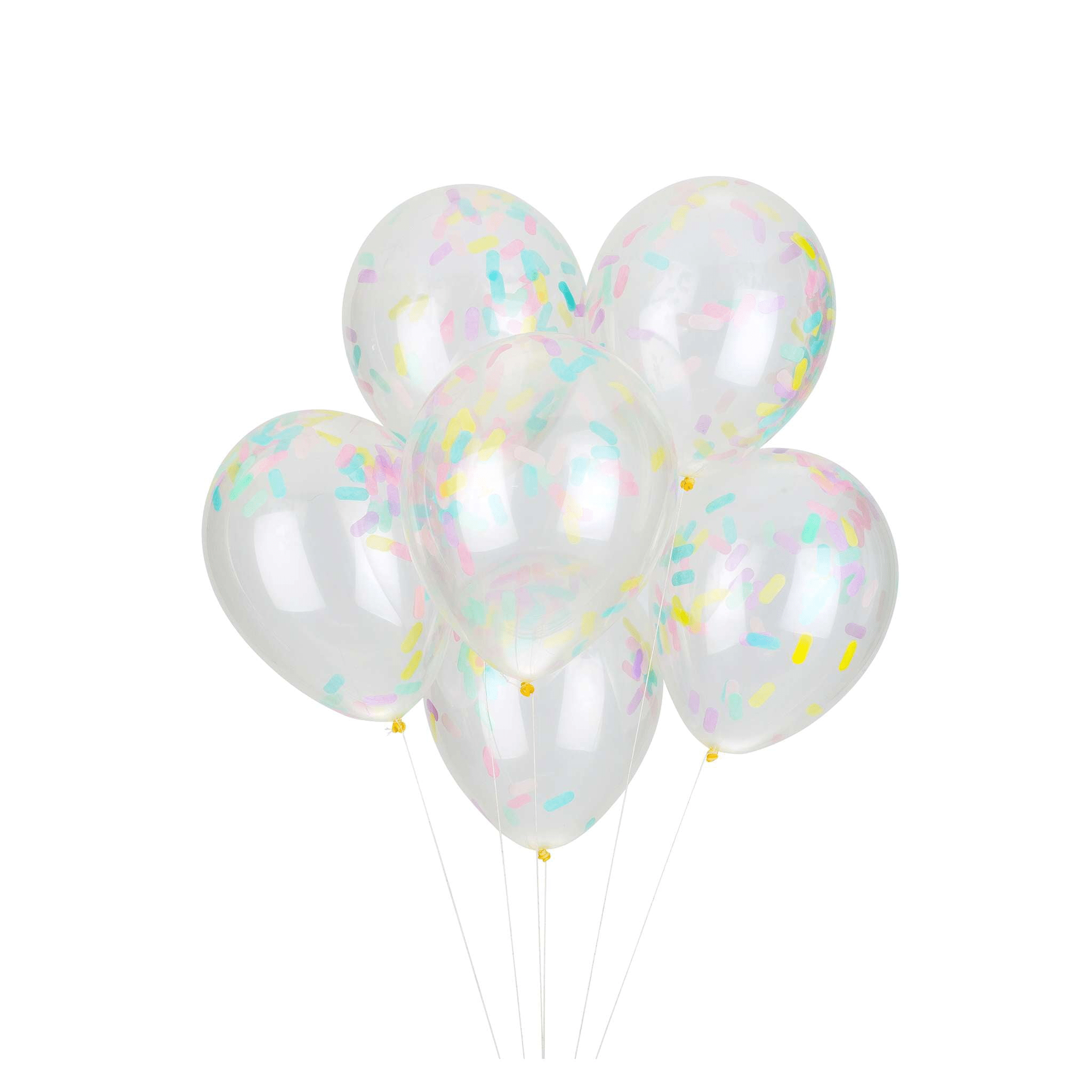 Cupcake Pastel Sprinkles Confetti Balloon Bouquet 6ct | The Party Darling