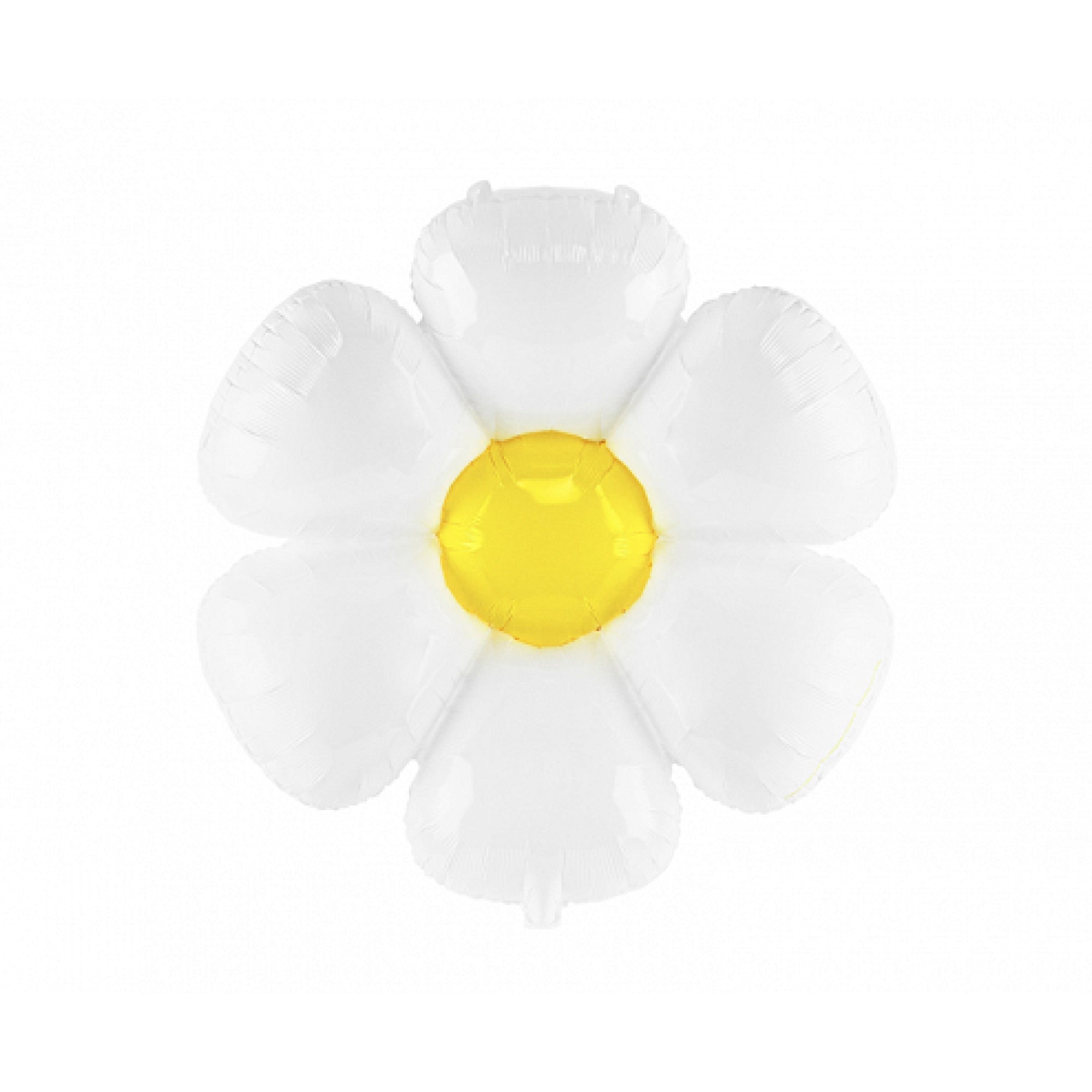 White Daisy Flower Foil Balloon 28in | The Party Darling