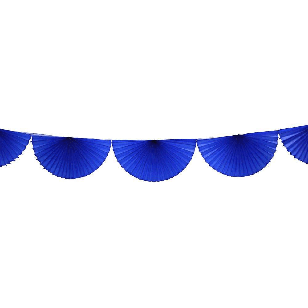 Dark Blue Bunting Fan Garland 10ft | The Party Darling