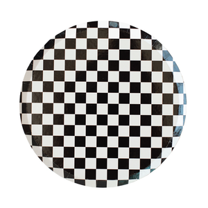 Black & White Checkered Dessert Plates 8ct | The Party Darling