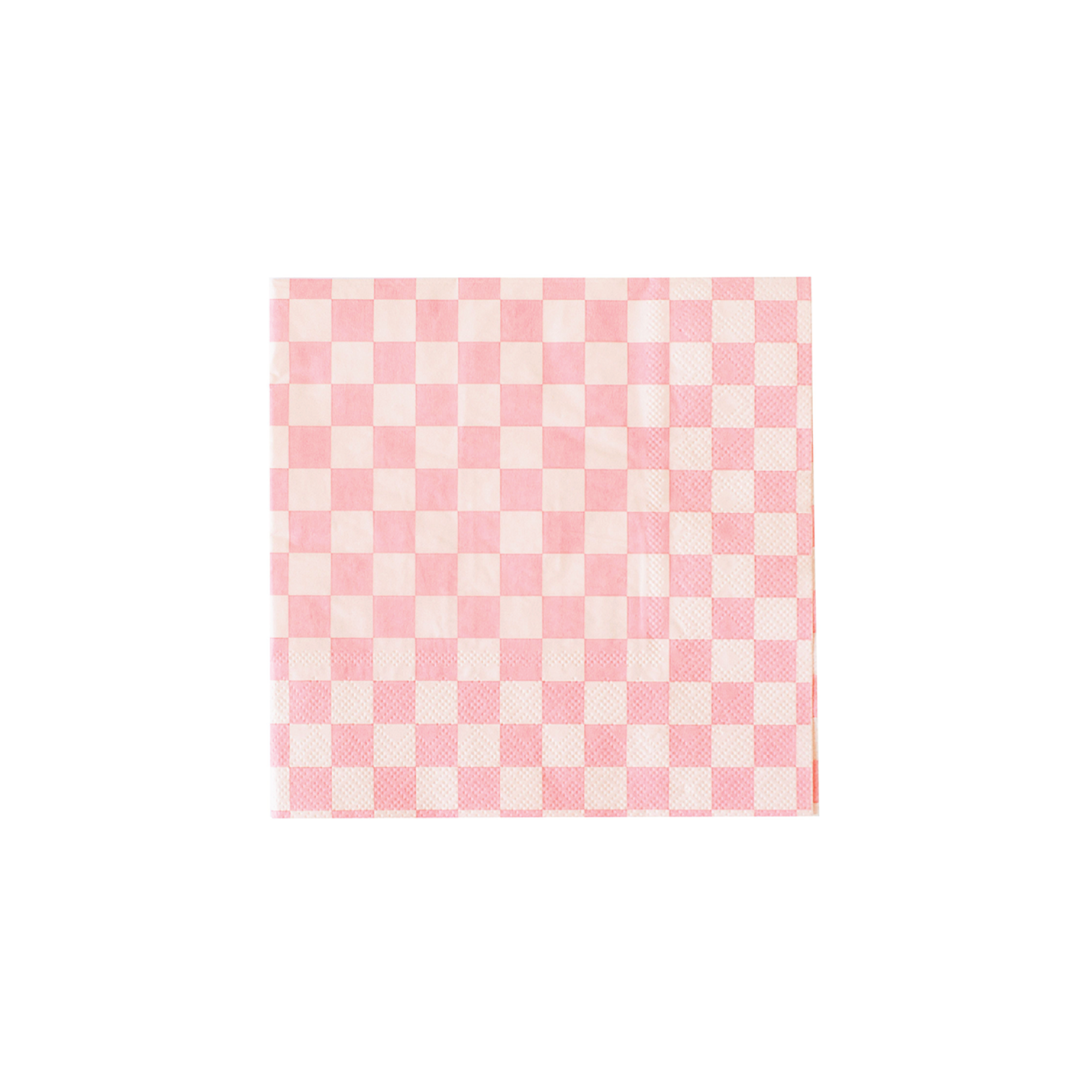 Pink Checkered Dessert Napkins 20ct | The Party Darling